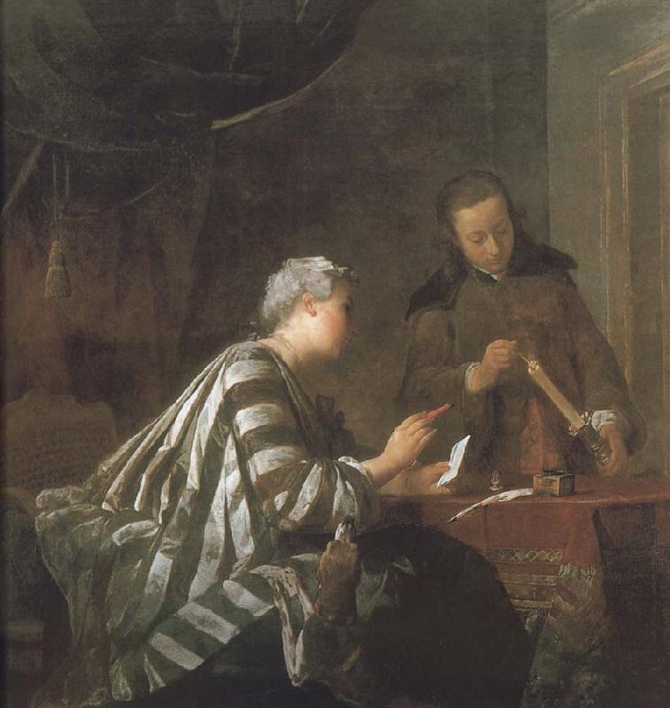 Jean Baptiste Simeon Chardin Letters of women Sweden oil painting art